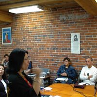 Louise Mandell speaking at UBCIC Chiefs Council meeting (March 30, 2004)