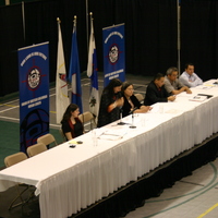 Louise Mandell speaking at the Solidarity For Aboriginal Justice BC Title And Rights Conference