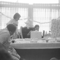 Louise Mandell at baby shower given by UBCIC staff
